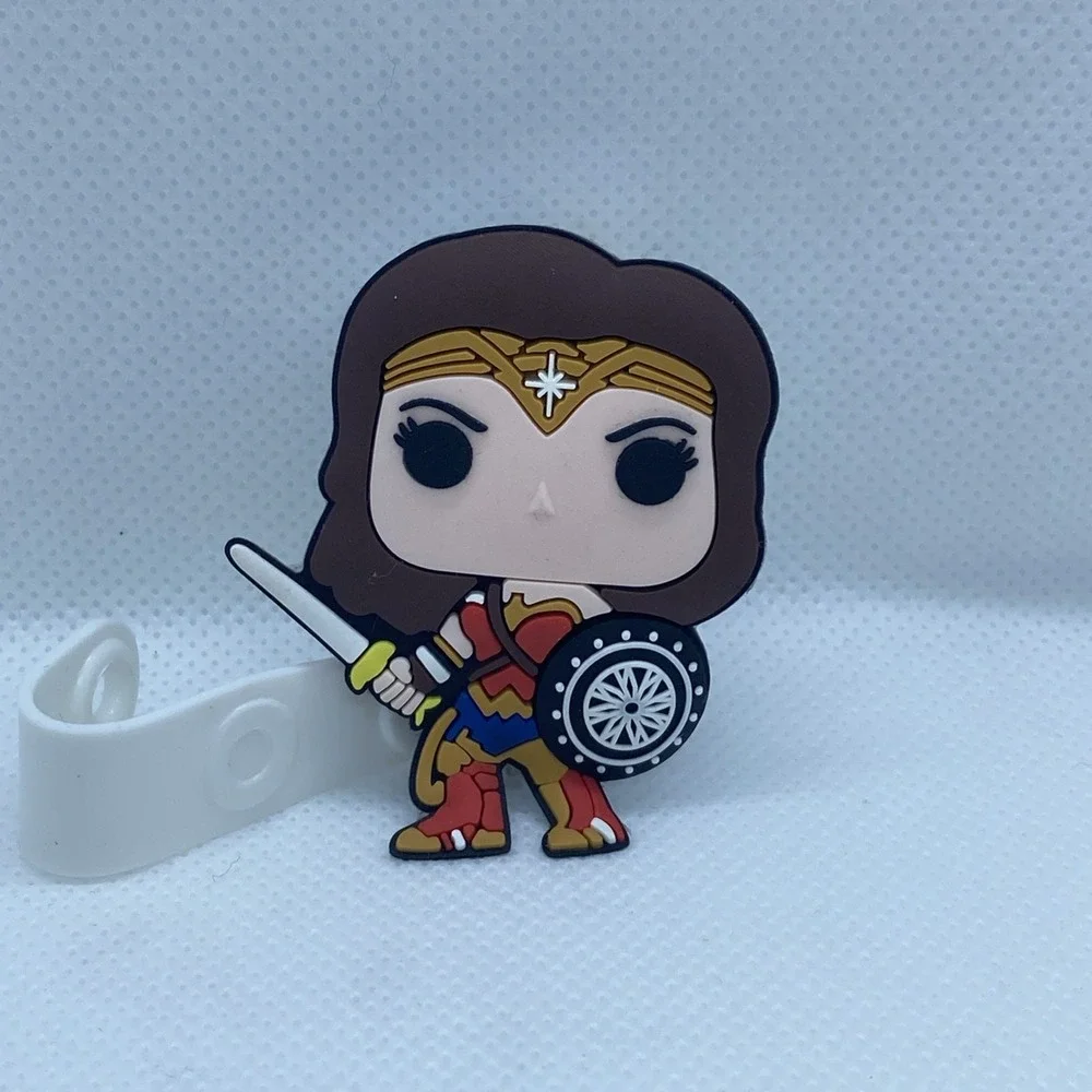 Wonder Woman Retractable Badge Holder With Clip Medical Nurse Doctor